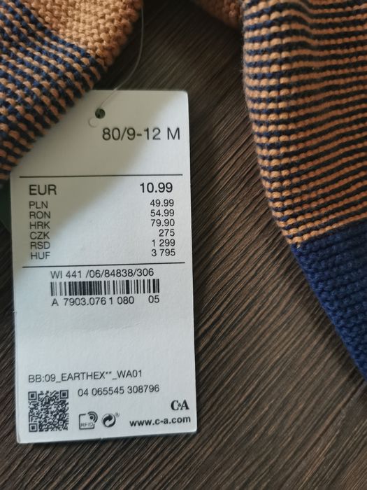 Bluza baietii C&A marimea 80(9-12 luni)