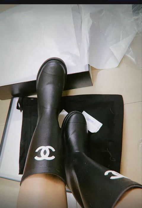 Ботинки под шанель отличного качества