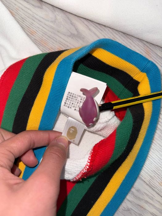A Bathing Ape College Line Rib Crewneck