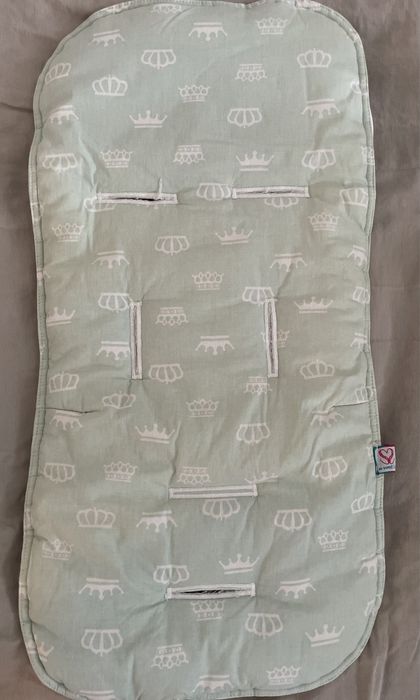Комплект памучна подложка за количка и подложка за повиване навън