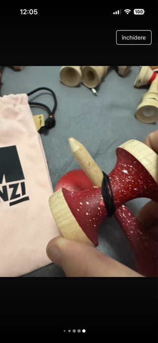 Kendama Miguel Mianzi Nebula Red Gomu Clear