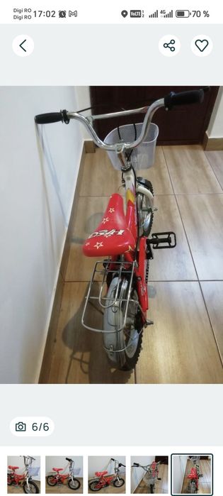 Bicicleta copii roti de 12 "