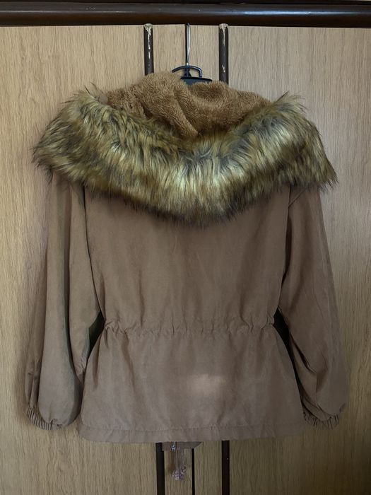 Кафяво яке тип парка