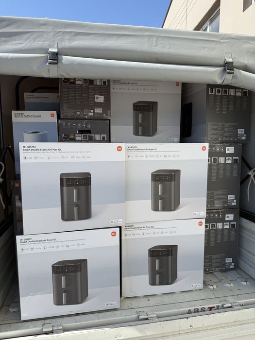 Фритюрница-аэрогриль Xiaomi Dual Zone Air Fryer 12L Global (черный)