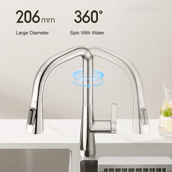 Выдвижной кухонный смеситель xiaomi kitchen faucet S1