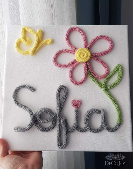 Decoratiune personalizata pentru camera copiilor/ Litere decorative