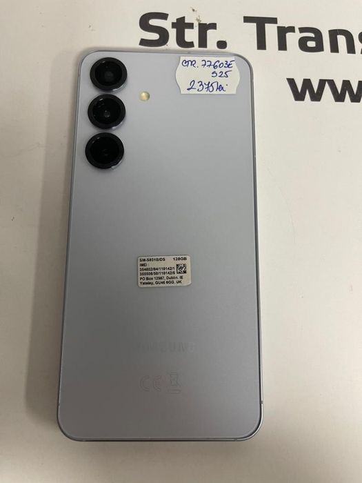 Telefon SAMSUNG Galaxy S25 5G, 128GB, 12GB RAM, Dual SIM, Icyblue -T-