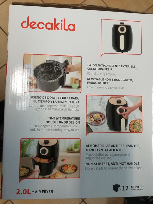Нов Еър фрайър (фритюрник с горещ въздух) Decakila
