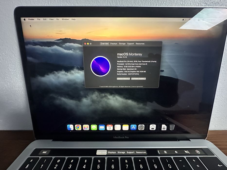 Macbook PRO 2016 Touchbar 13inch