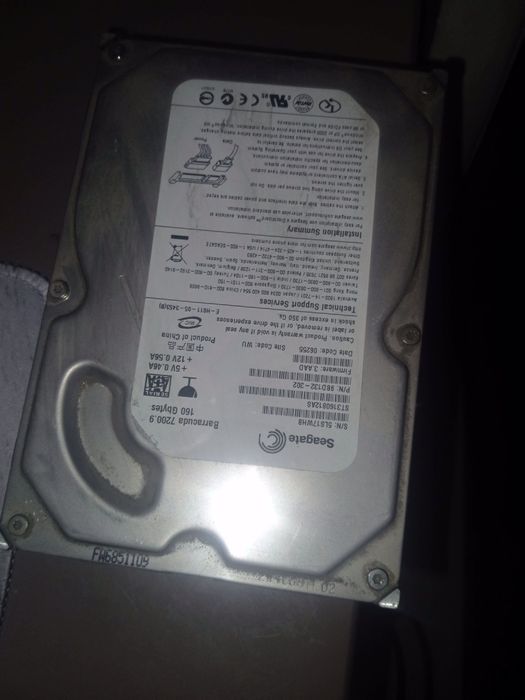 Жёсткий диск , 160 гб , Seagate Barracuda 7200.9