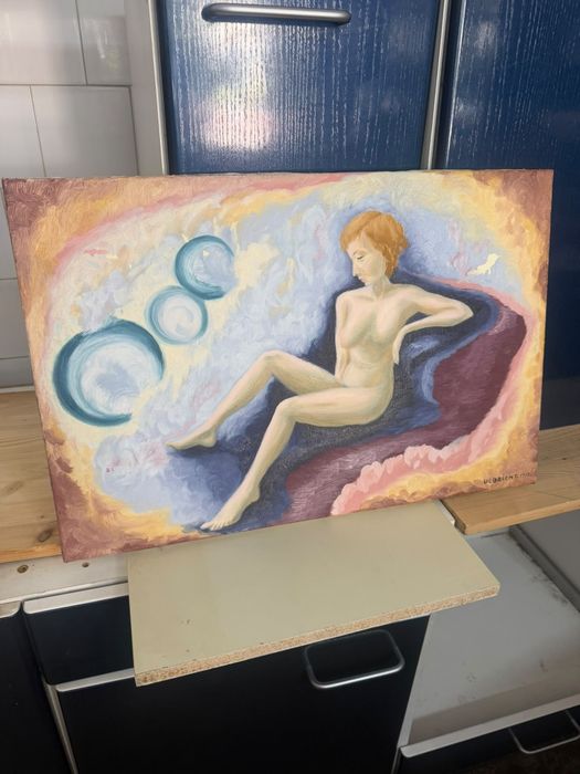 Pictura nud pe panza din anul 1973