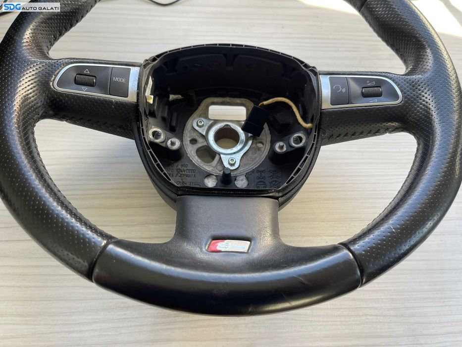 Volan Piele Perforata 3 Spite FARA Airbag cu Comenzi S-Line Sline Audi A3 8P 2004 - 2013 Cod 8P0419091EP [B3447]