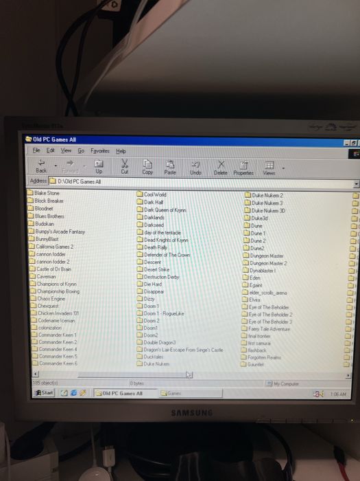 Intel pentium 100 mhz retro PC