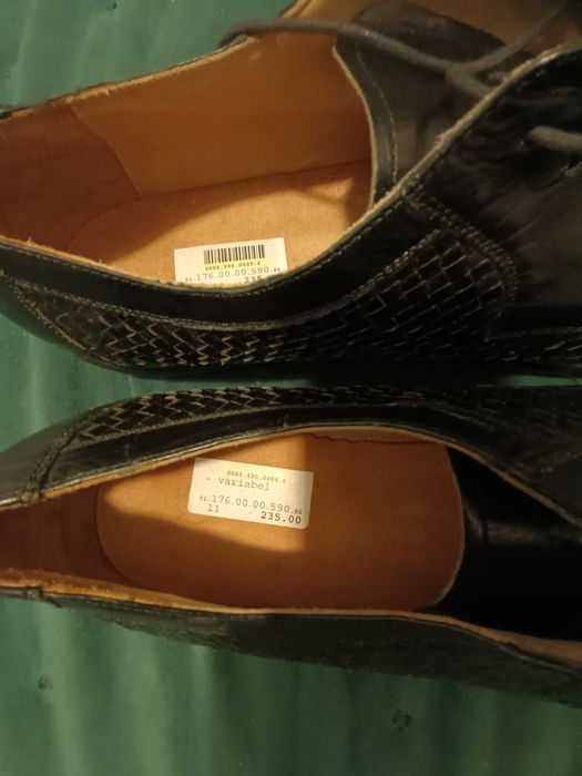 Pantofi bărbați Ganter din piele naturala model împletit măsură 45-46