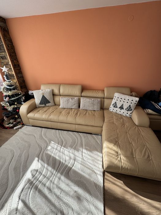 Диван естествена кожа / Кожен диван