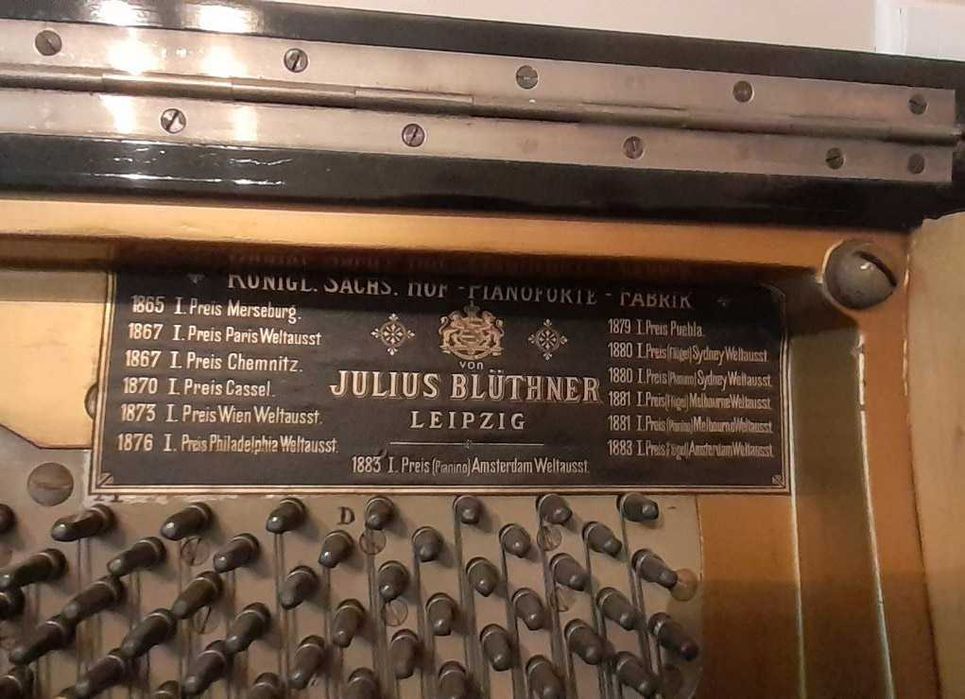 Пиано Blüthner Leipzig – антикварен немски инструмент (около 1888 г.)