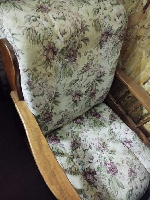 Fotolii din lemn de stejar, cu tapiterie stofa, 2 bucati, pret unitar