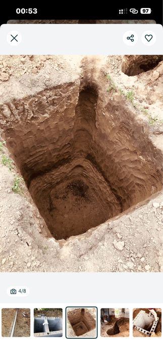 Септик туалет копка