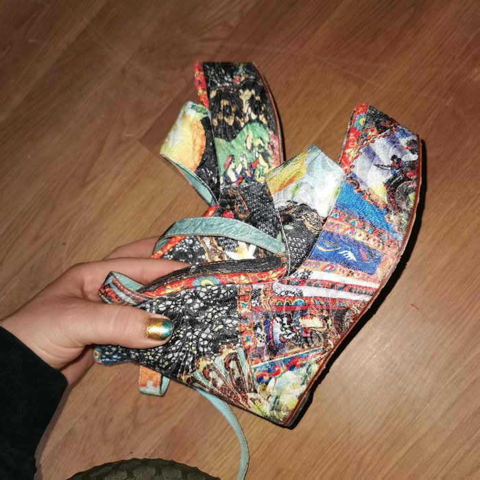 Sandale cu platforma, Dolce and Gabbana, originale, 40