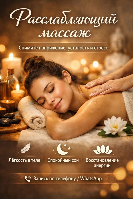 Профессиональный массаж на выезд