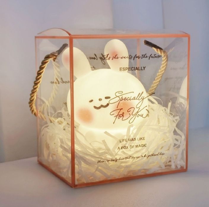 Cute Rabbit Night Light hohlagan joyda hohlagan ishingizda chiroqi