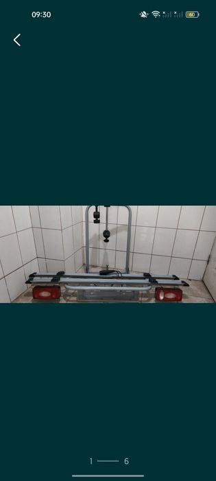 Suport auto pentru 2 biciclete Unitec 2 type Basic varyo , 60 kg. Deta