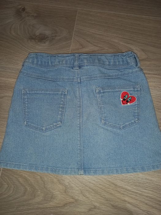 2 perechi pantaloni scurti si 1 fusta fetite, H&M, 5-6 ani