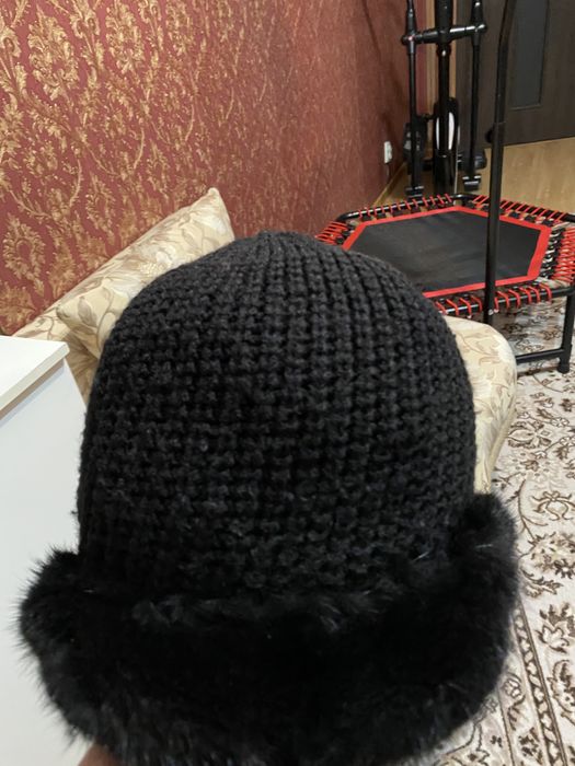 Шапка норковая плетеная