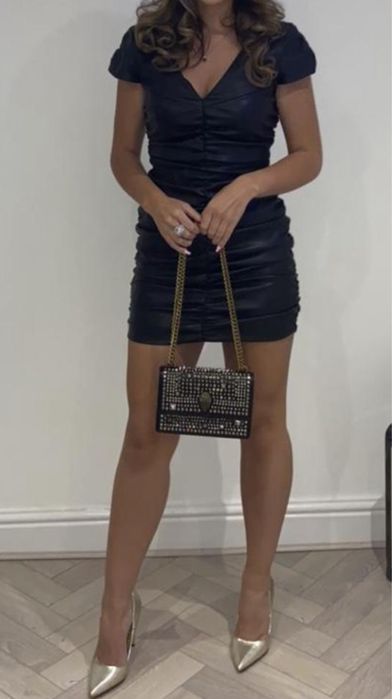 Кожена рокля Zara