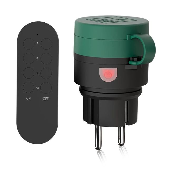 Priza Wireless Exterior cu Telecomanda 10A Waterproof