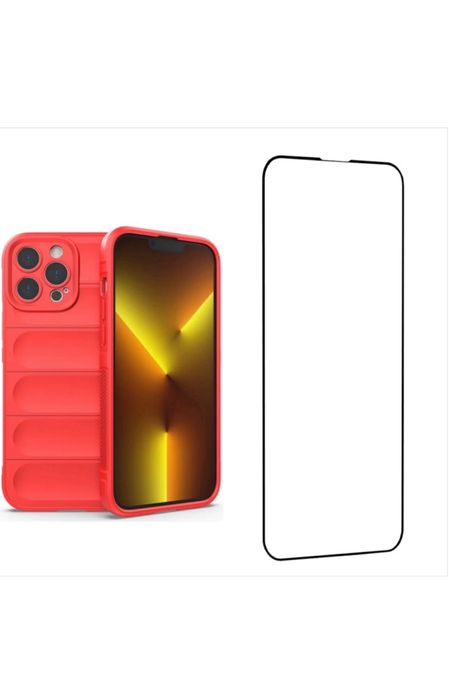 Husa Tpu Interior Fin+Folie Sticla 6D Privacy Iphone 16 PLUS PRO MAX