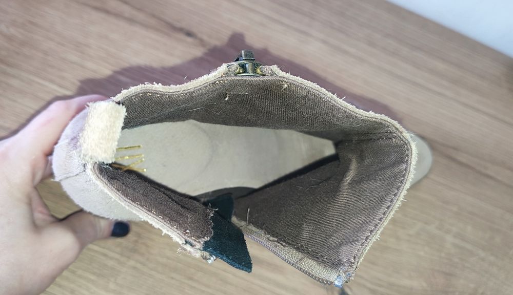 Боти от велур 37