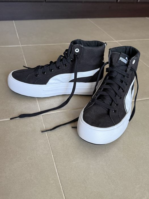 Puma  Кецове Kaia 2.0 с равна платформа, Черен, Бял, 3.5