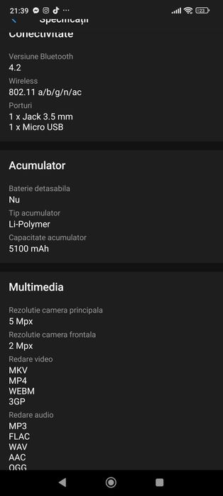 Tableta Huawei MediaPad T5 10.1" 3gb ram 32gb mem no sim