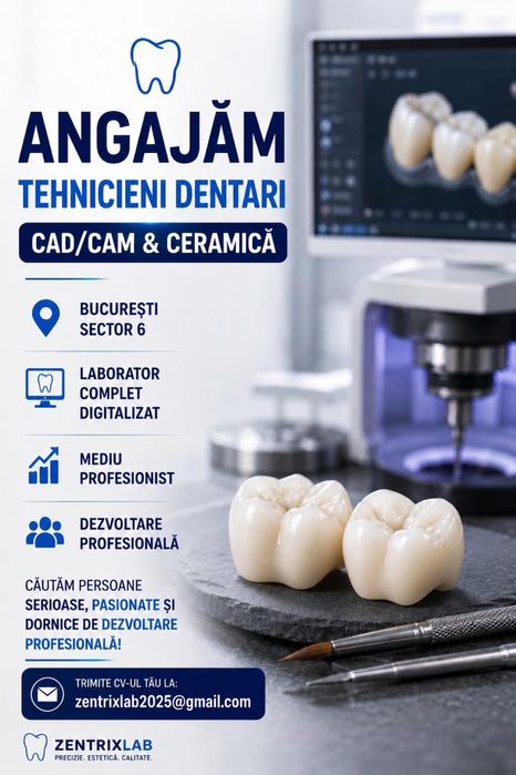 Tehnică Dentară - Post Ceramică și Cad Cam