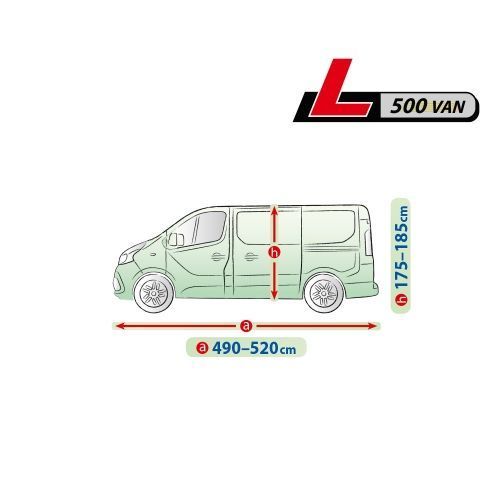 Prelata auto, husa exterioara Mobile Garage L500 Van lungime 490-520 cm