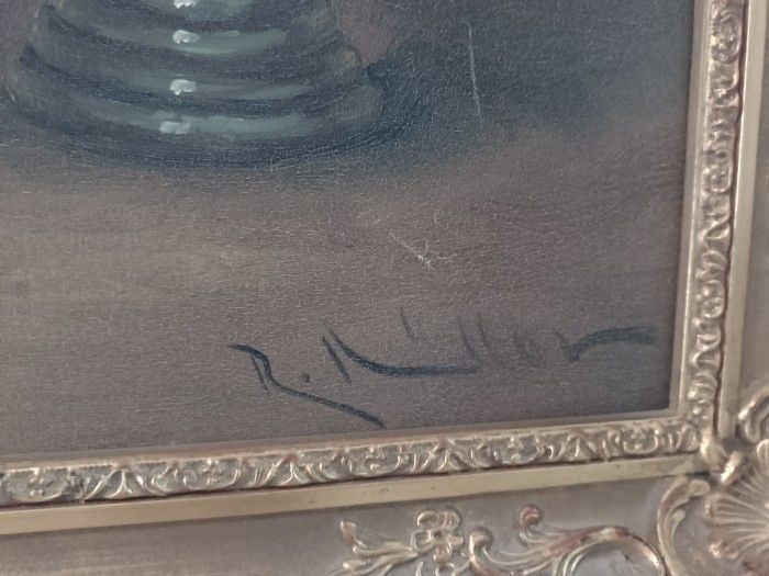 Tablou Ulei pe pânză o lucrare  semnată încadrat