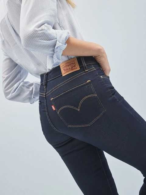 Levi's, Blugi drepti cu efect modelator 314™, Albastru, W29-L30,noi