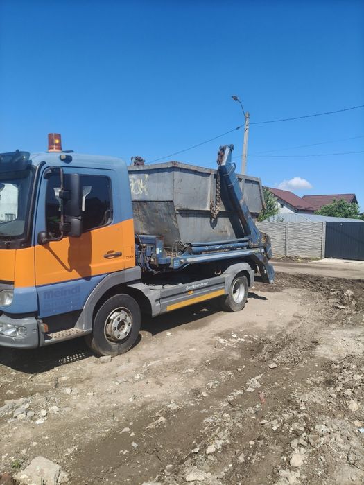 Transport moloz deșeuri din constructii container