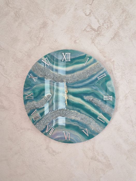 Ceas de perete rasina epoxidica