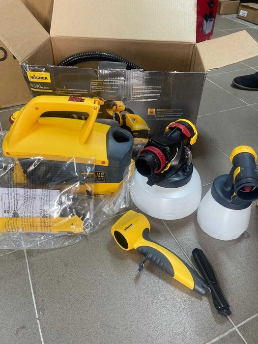 Aparat de vopsit si zugravit Wagner W690, 200 W, 800/1800 ml, debit vopsea 400 ml/min, furtun 3.5 m