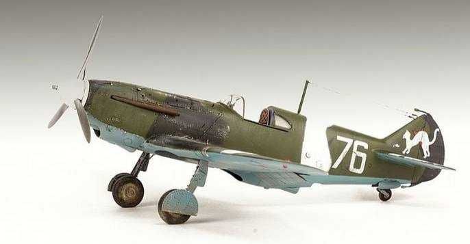 Сборная модель самолета ЛаГГ-3 1-й серии (ICM, 1:48)