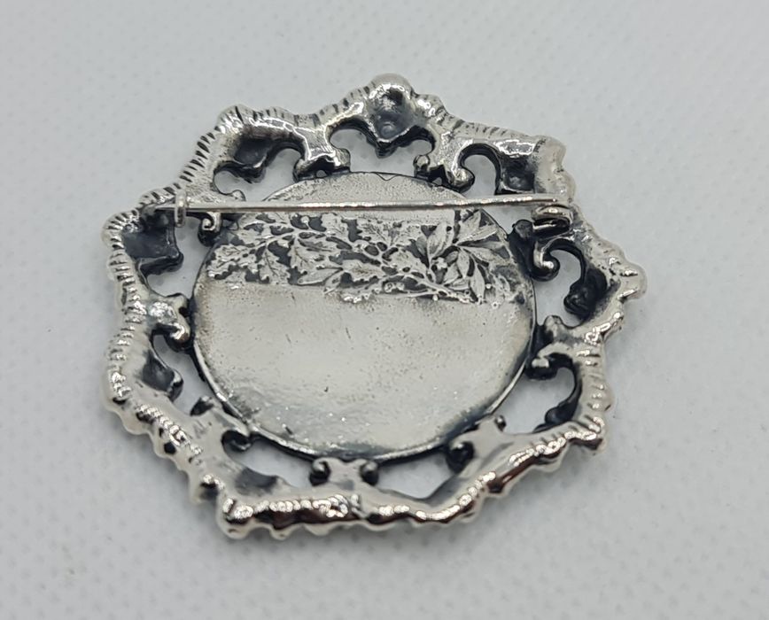 Podoabă de vânătoare din argint unicat