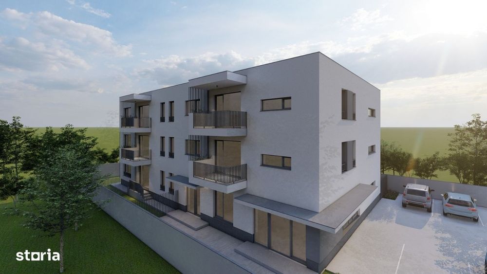 Popesti-Leordeni-Garsonieră cu grădină de 25 mp(loc parcare inclus )