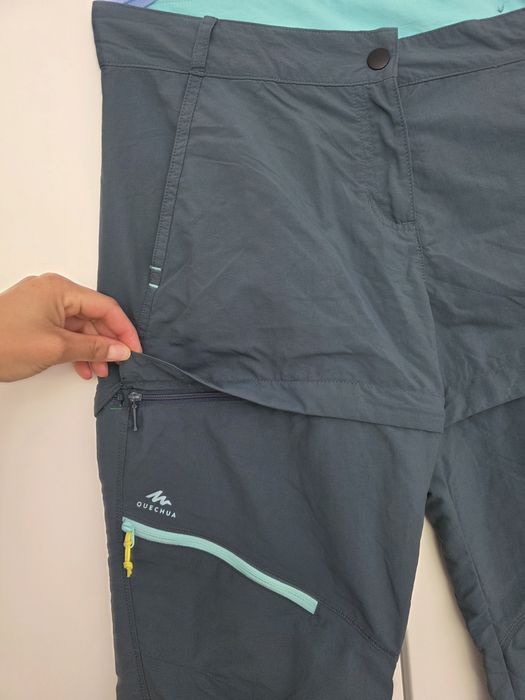Дамски панталон 2 в 1 за планински преходи Quechua XS