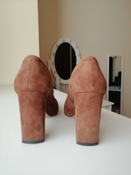 Pantofi piele cu toc 37 dama