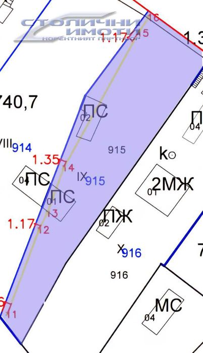 Продава се Парцел в с. Драгичево, Област Перник - 1400 кв.м за 68 €/кв.м - Снимка #1