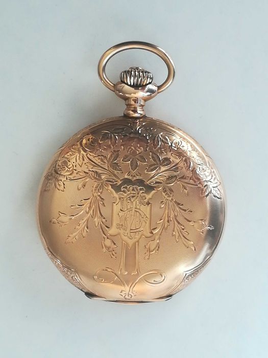 ZENITH джобен часовник, златен 14к/Gold 14k, перфектен, рядък