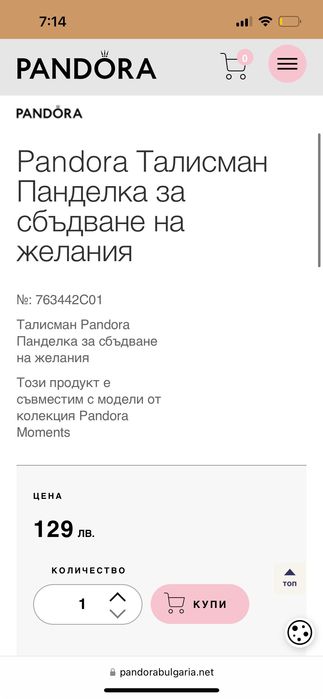 Pandora талисман