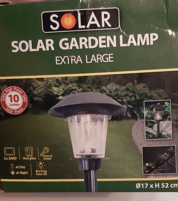 Мощна соларна лампа- метал и стъкло от СОЛАР